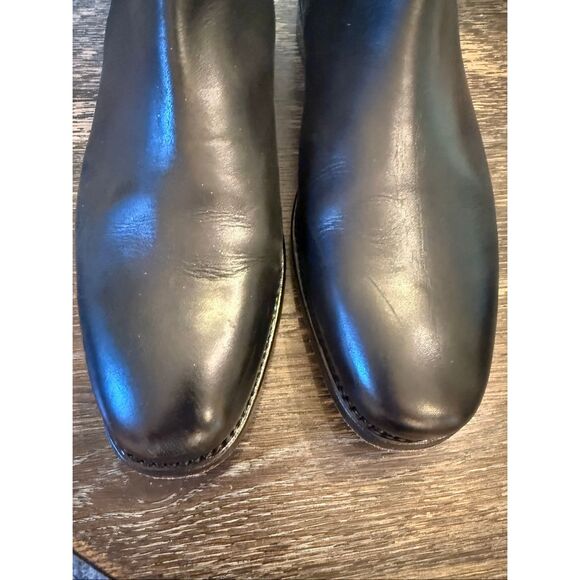 Marks & Spencer Black Leather Chelsea Boots sz  9.5 US EUC main image 7